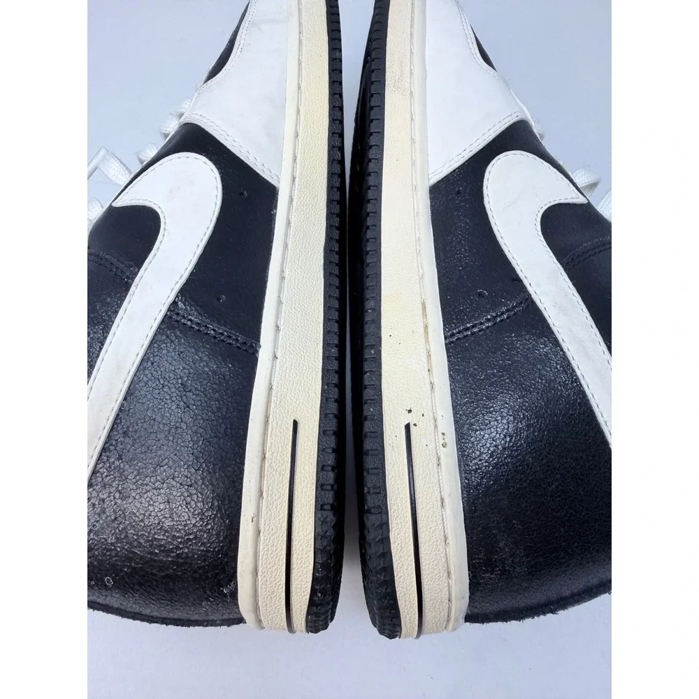 Nike Air AF1-Light High Top Sneakers Womens Black White Athletic Shoes